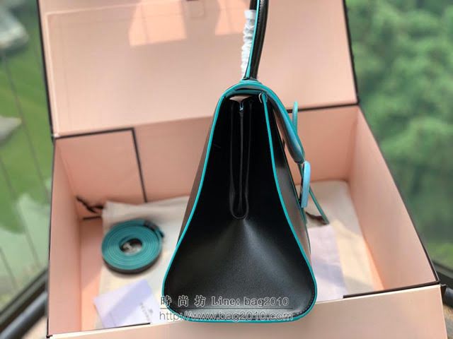 DELVAUX女包 國寶級包包 Magritte限量版 藍天白雲 德爾沃女手提包 Dv0028藍天白雲 淺藍色馬蹄扣  fcs1312